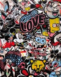 Speedy Graphito Only Love canvas print