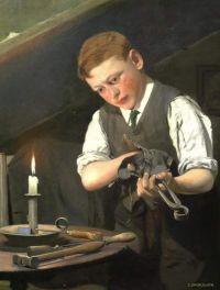 Spencelayh Charles The Young Cobbler