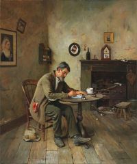 Spencelayh Charles Writing A Letter