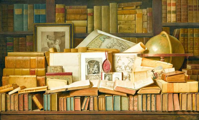 Spiers Benjamin Walter The Heart Of The Bookworm 1888 canvas print