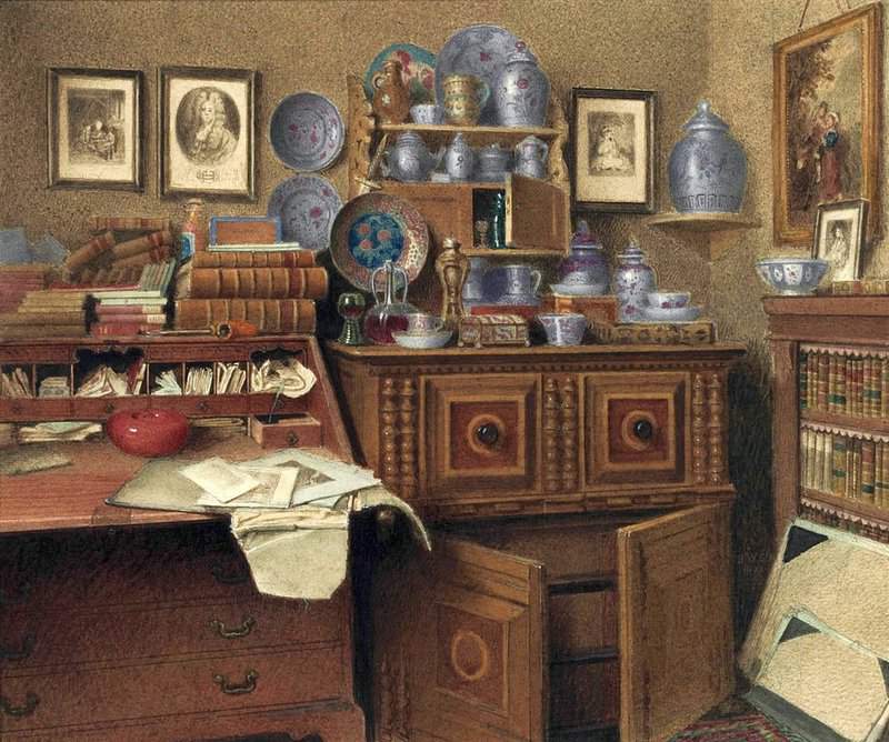 Spiers Benjamin Walter Worthless Old Knicknacks And Silly Old Books 1878 canvas print