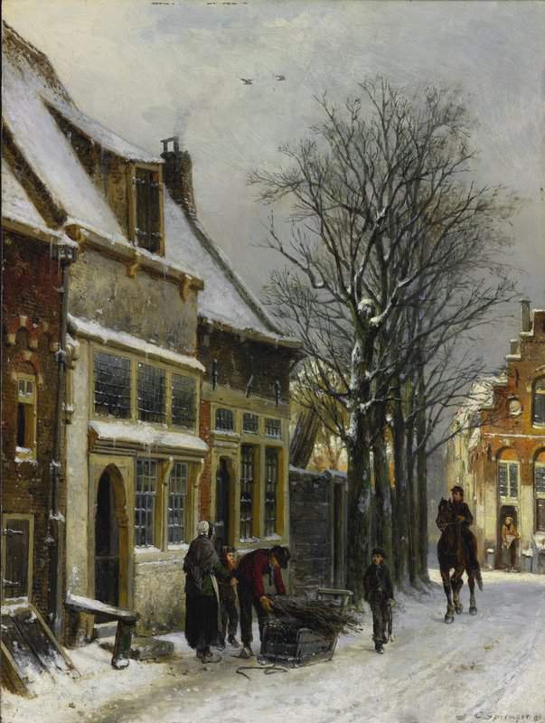 Springer Cornelis A View Of Haarlem 1890 canvas print