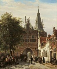 Springer Cornelis De Cellebroederspoort In Kampen 1863