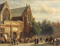 Springer Cornelis The Oude Kerk Amsterdam 1875 canvas print