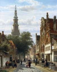 Springer Cornelis The Walenchurch Haarlem In Summer 1867 canvas print