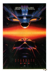 Impresión de la lona del cartel de la película de Star Trek Vi El país desconocido 1991va