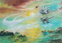 Star Wars Sunset canvas print
