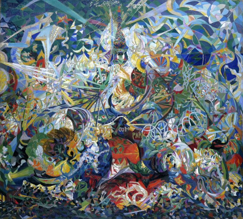 Stella Joseph Battle Of Lights Coney Island Mardi Gras canvas print