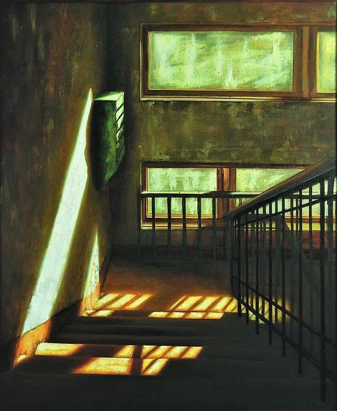 Stepan Korotkov At The Staircase canvas print