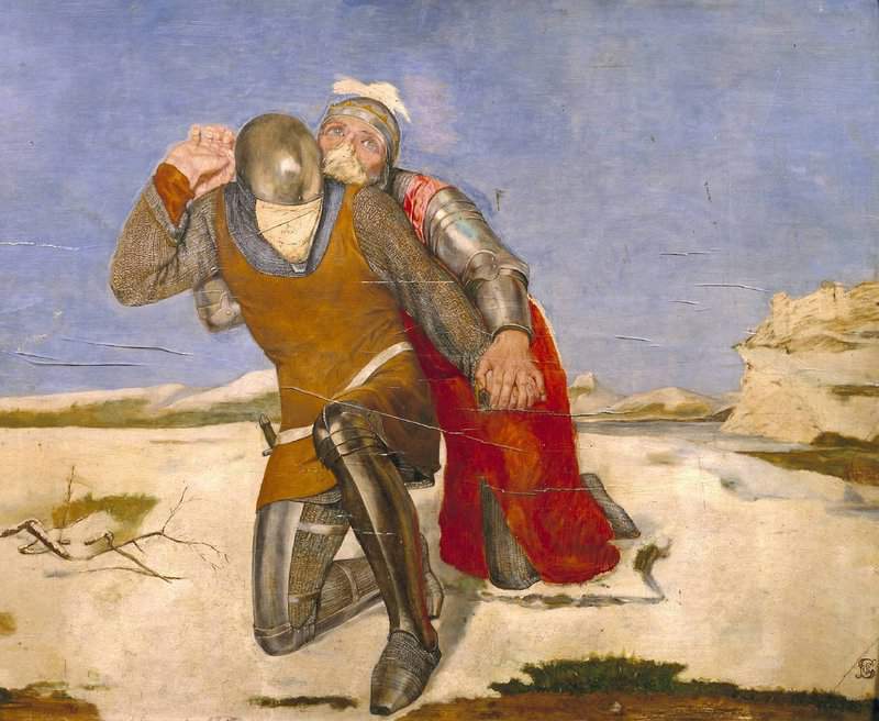 Stephens Frederic George Morte D Arthur Ca. 1850 55 canvas print