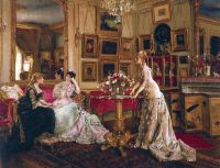 Stevens Alfred Le Salon Du Peintre 1880