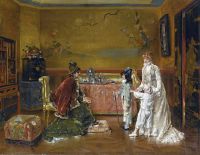 Stevens Alfred Ready For The Fancy Dress Ball 1879