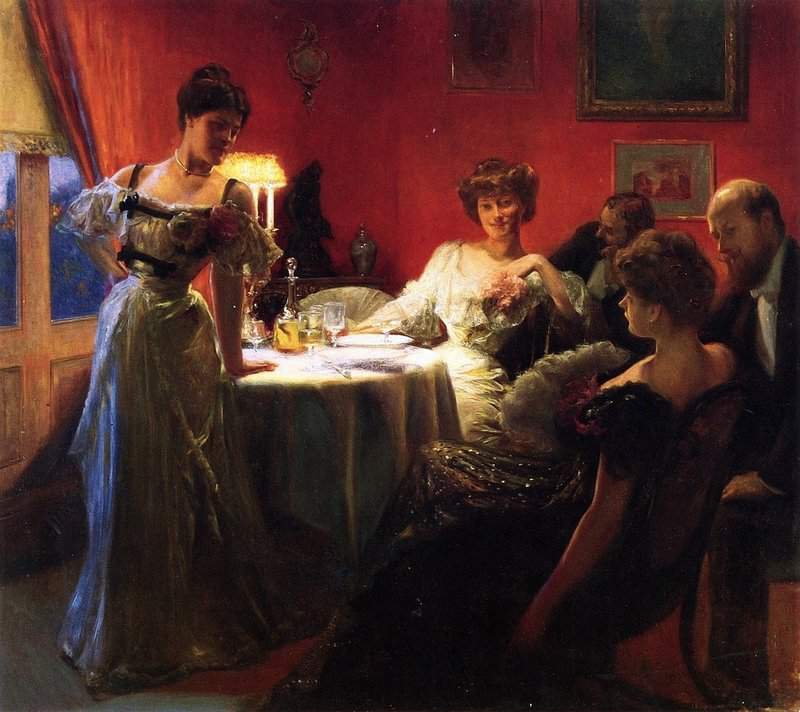 Stewart Julius Leblanc A Supper Party 1903 canvas print