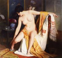 Stewart Julius Leblanc Nude In An Interior 1914 canvas print
