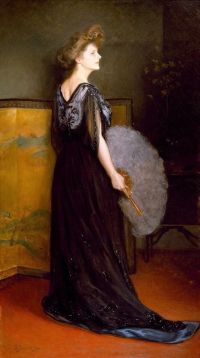 Stewart Julius Leblanc Portrait Of Mrs. Francis Stanton Blake 1908 canvas print