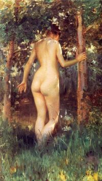 Stewart Julius Leblanc Study Of A Nude Woman 1892 canvas print