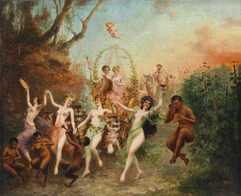 Stifter Moritz Festival Of The Fauns And Nymphs canvas print