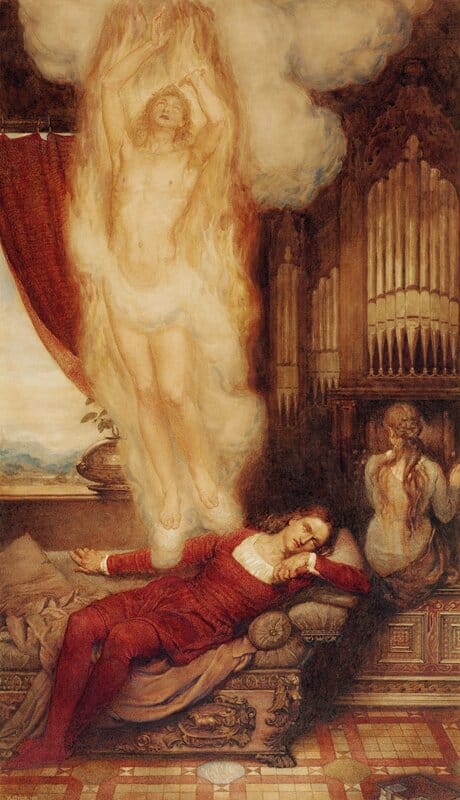 Stock Henry John The Aspiration Of A Soul While Listening To Music 1881 canvas print
