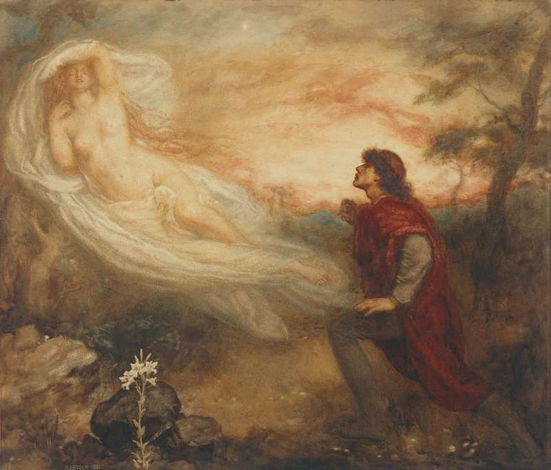 Stock Henry John The Poet S Dream The Pursuit Of The Ideal 1881 canvas print