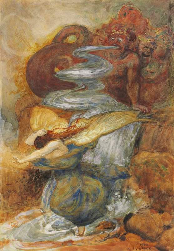 Stock Henry John The Whore Of Babylon 1902 canvas print