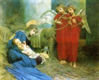 Stokes Adrian Scott Angels Entertaining The Holy Child 1893 Leinwanddruck