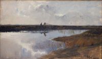 Stokes Adrian Scott Hunters On The Moor North Of Skagen 1886 canvas print