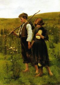 Stokes Adrian Scott On The Way To The Fields 1883 87 canvas print