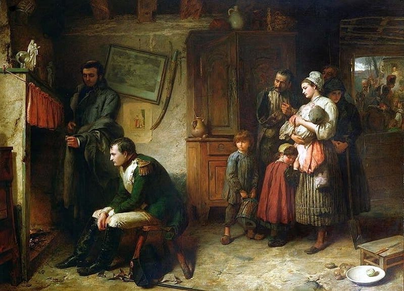 Stone Marcus On The Road From Waterloo To Paris 1863 canvas print
