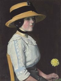 Strang William The Straw Hat 1912 canvas print