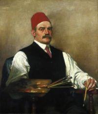Strang William William Strang 1859 1921 Artist Self Portrait Ca. 1905 canvas print