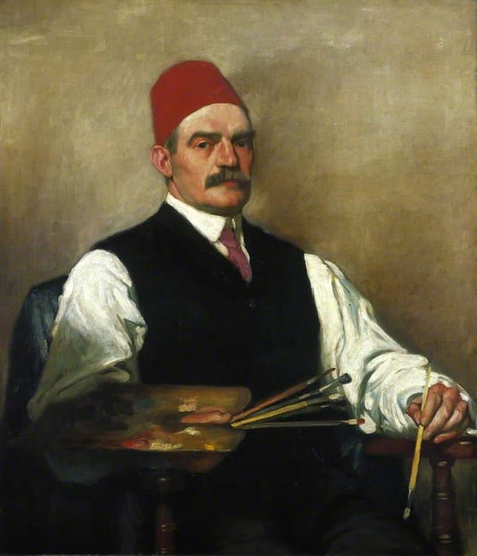 Strang William William Strang 1859 1921 Artist Self Portrait Ca. 1905 canvas print