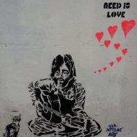 Arte callejero Todo lo que necesitamos es amor