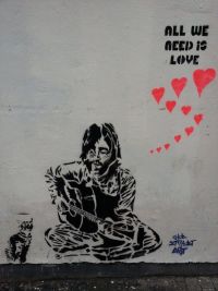 Street Art All We Need Is Love