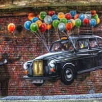 Street Art Ballon Bentley