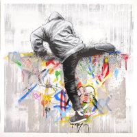 Street Art Climber canvas print