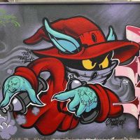 Street Art Evil Sprayer