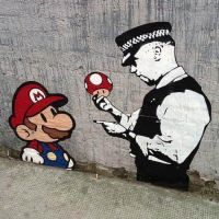 Street Art Mario werd gepakt