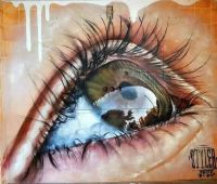 Street Art Street Eye canvas print
