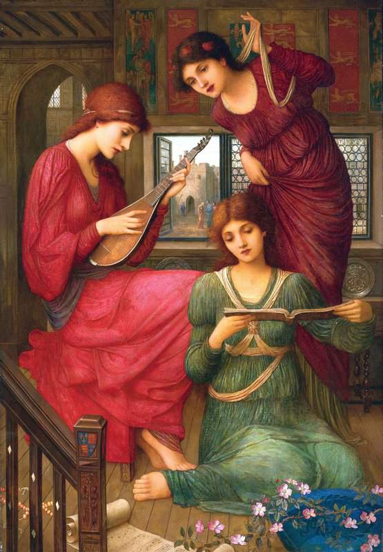 Strudwick John Melhuish In The Golden Days Ca. 1907 canvas print