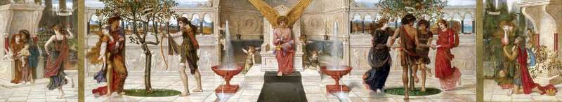 Strudwick John Melhuish Love S Music A Triptych 1877 canvas print