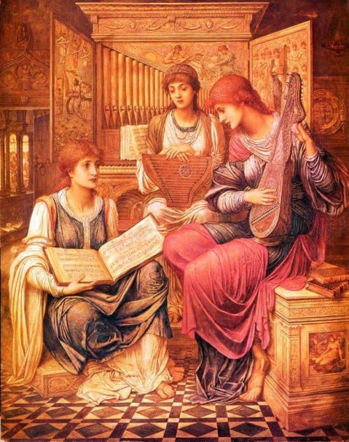 Strudwick John Melhuish The Gentle Music Of A Bygone Day 1899 canvas print