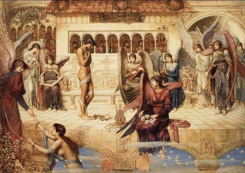 Strudwick John Melhuish The Ramparts Of God S House 1889 canvas print