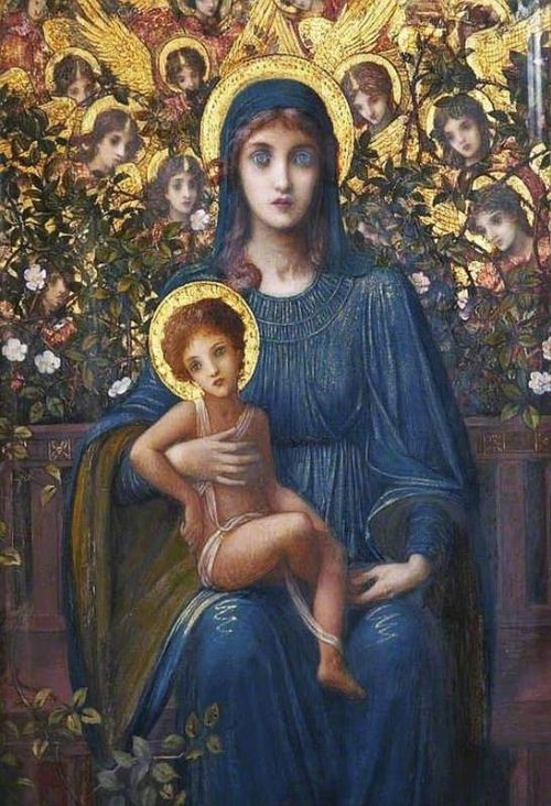 Strudwick John Melhuish Virgin And Child 1901 canvas print