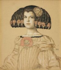 Stuck Franz Von Portrait Of Mary The Artist S Daughter In Spanish Costume 1908 canvas print