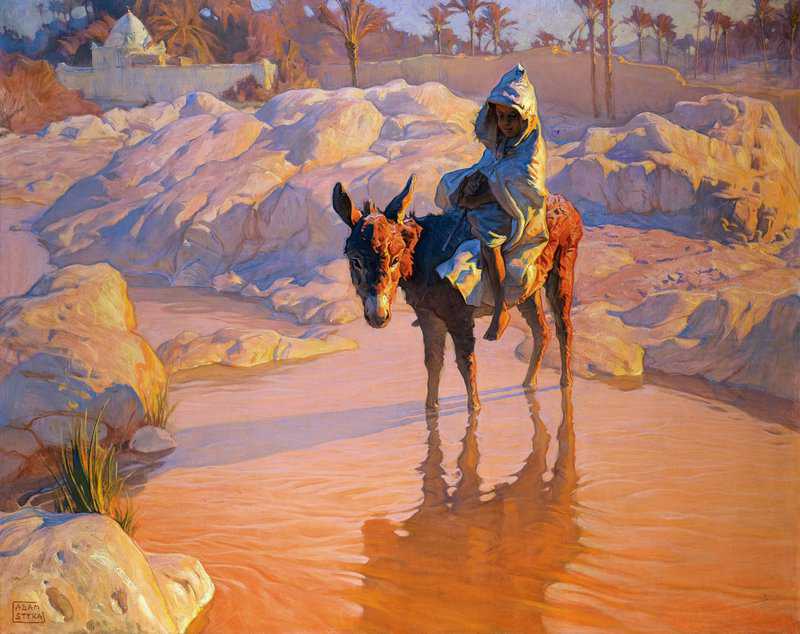 Styka Adam At The Water S Edge Ca. 1932 canvas print