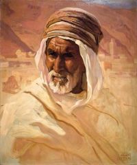 Styka Adam Portrait Of A Bedouin canvas print