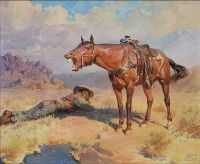 Styka Adam Resting Cowboy canvas print