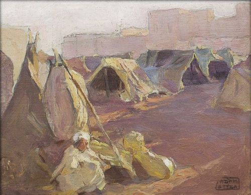 Styka Adam Tents Under Marrakech Walls canvas print