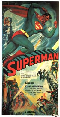 Impresión de la lona del cartel de la película de Superman 1948vb