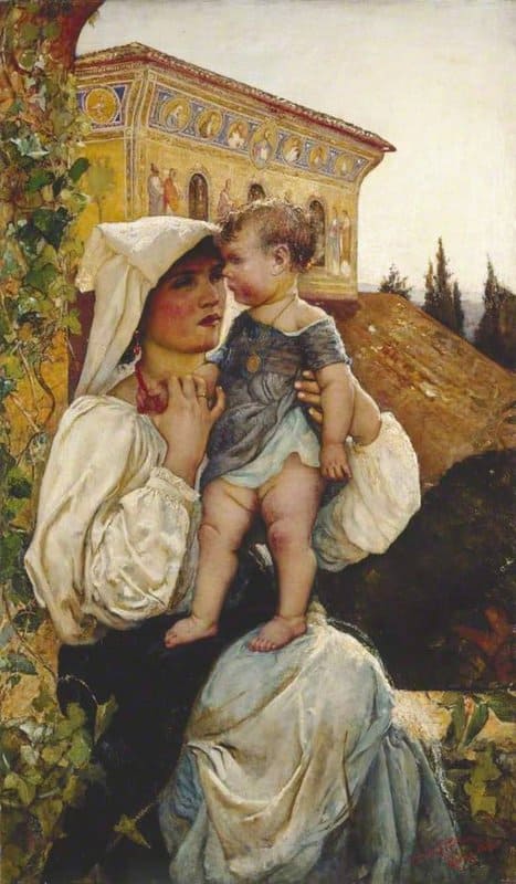 Swynnerton Annie Louisa An Italian Mother And Child 1886 canvas print